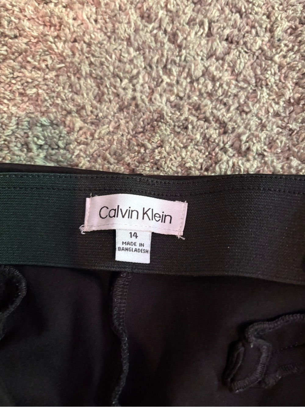 Calvin Klein Black Women's Dress Pants - Straight Leg - Picture 4 of 4